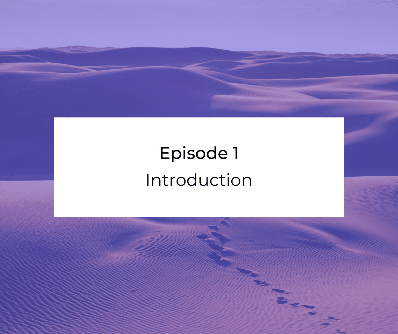 Episode 1: Introduction