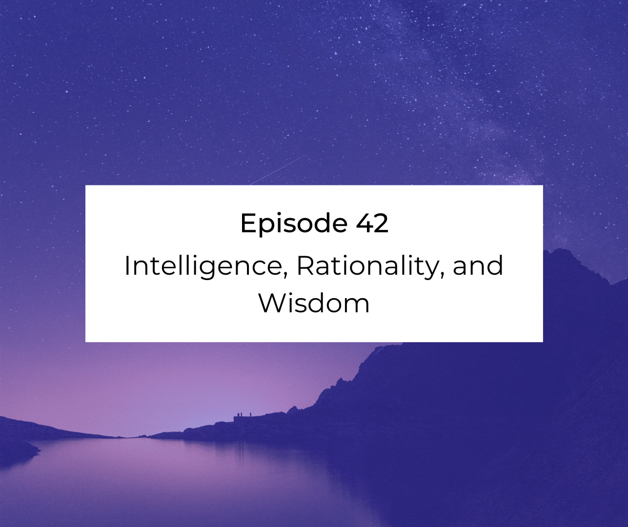 Episode 42: Awakening from the Meaning Crisis - Intelligence, Rationality, and Wisdom