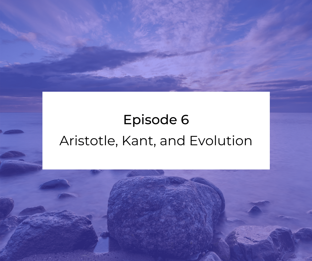 Episode 6: Aristotle, Kant, and Evolution